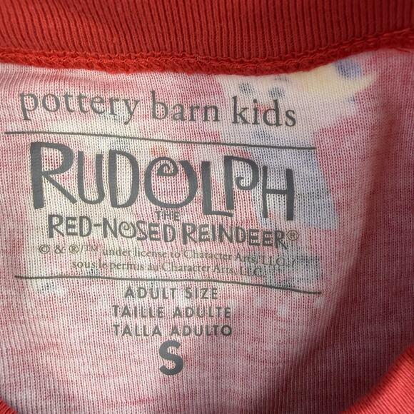 Pottery Barn Adult S Rudolph Adult Organic Pajama Set 2 Piece Christmas Holiday - Picture 7 of 15